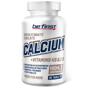 Иконка Be First Calcium Bisglycinate Chelate + Vitamins K2 + D3