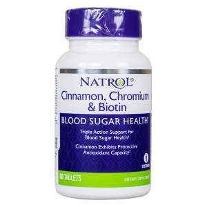 Иконка Natrol Cinnamon, Chromium & Biotin